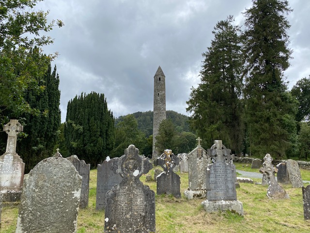 Glendalough monastic site and round tower
