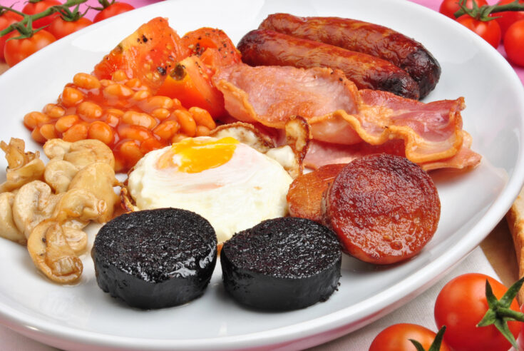 Traditional Irish breakfast full fry